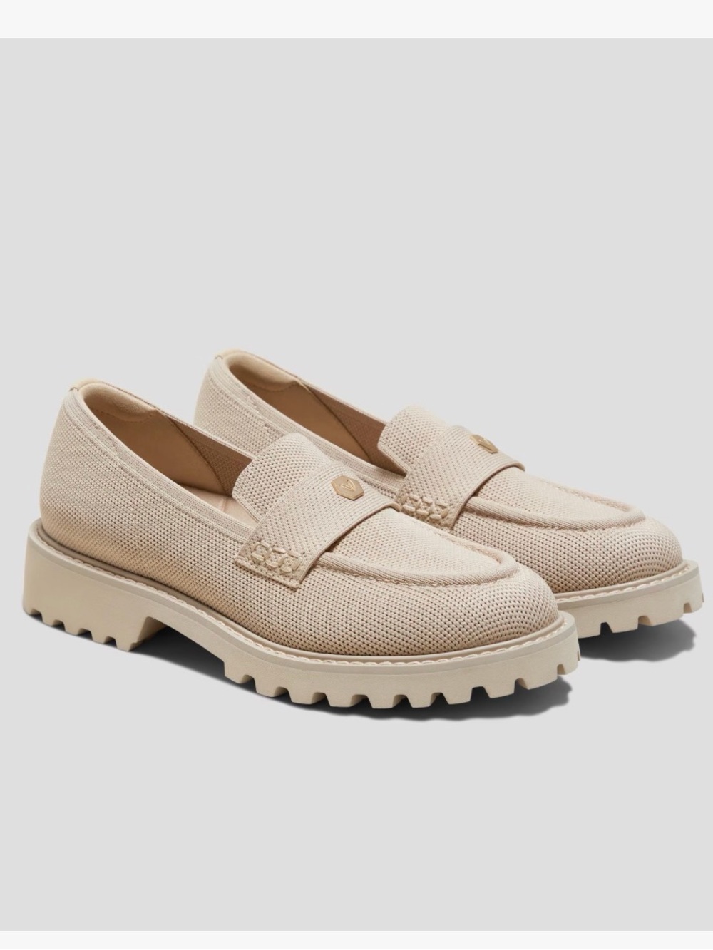 Vivaia Round-Toe Platform Chunky Heel Francesca Loafers